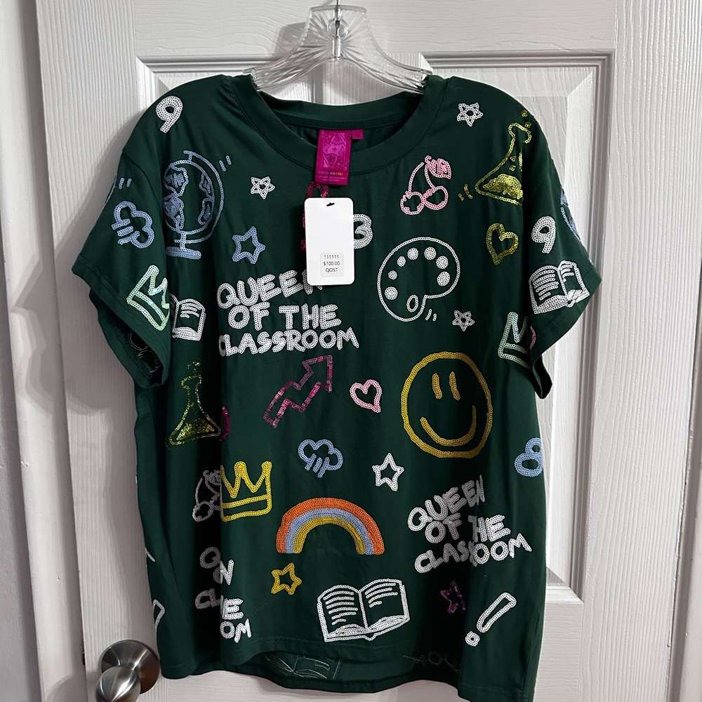 Queen of Sparkles Teacher Tee
